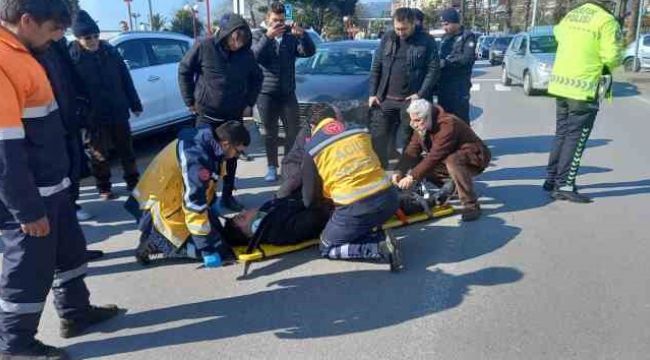 Ereğli'de trafik kazası 1 yaralı