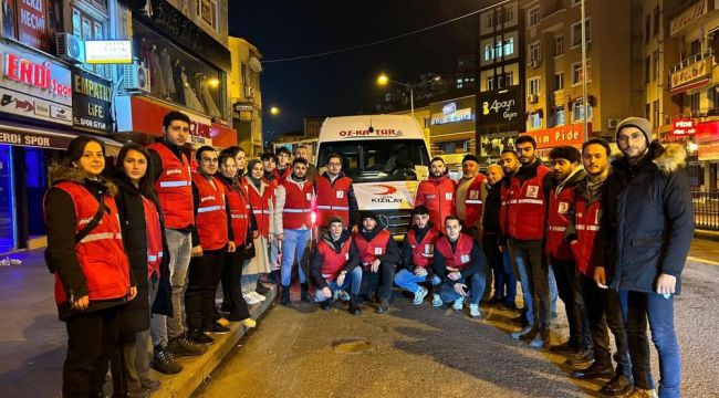  Kdz. Ereğli Kızılay binlerce depremzedeye yardım ulaştırdı