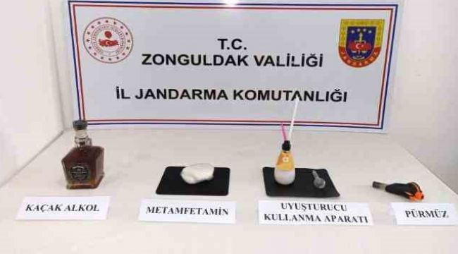 Zonguldak'ta uyuşturucu madde ve kaçak alkol ele geçirildi: 1 tutuklu