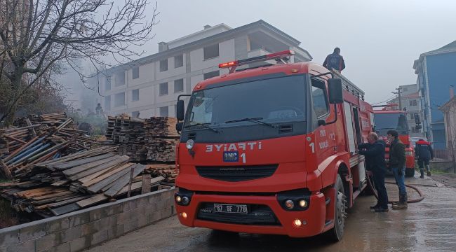 Alaplı'da yangın! 