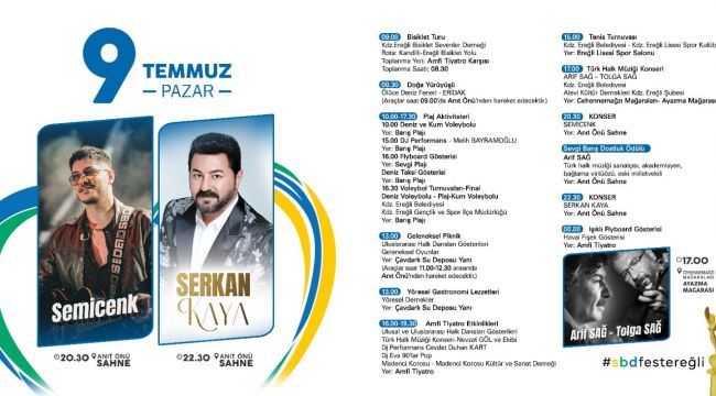 İŞTE FESTİVAL PROGRAMI!