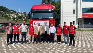 - Gurbetçilerin depremzedeler için gönderdiği yardım tırı Zonguldak’a ulaştı