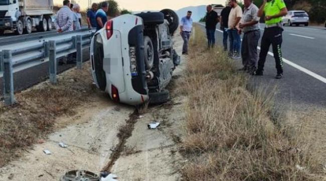 Yoldan çıkan otomobil yan yattı: 3’ü çocuk 6 kişi yaralandı