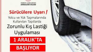 1 Aralık'ta kış lastiği uygulaması başlıyor