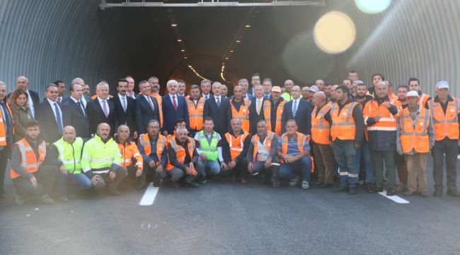 Bolu Dağı Tüneli törenle hizmete açıldı