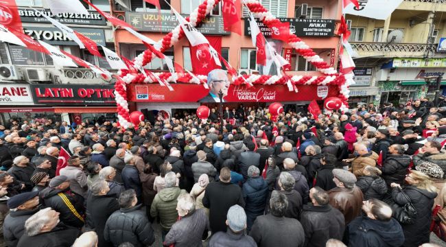 BAŞKAN POSBIYIK’IN SEÇİM OFİSİ AÇILIŞI MİTİNGE DÖNÜŞTÜ