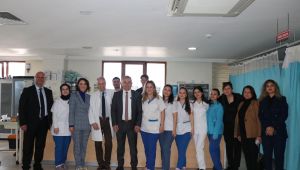 Sesli ve ekibine sağlıkçılardan sıcak karşılama