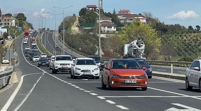 Yollarda bayram yoğunluğu başladı