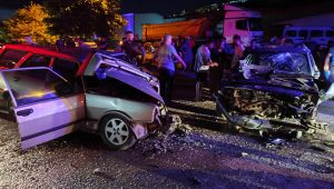 ALAPLI DA KAZA: KAFA KAFAYA ÇARPIŞTILAR…