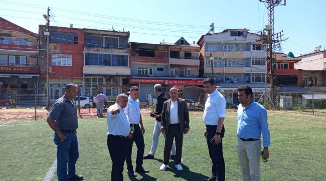ALAPLI’DAKİ FUTBOL SAHALARINI İNCELEDİLER…
