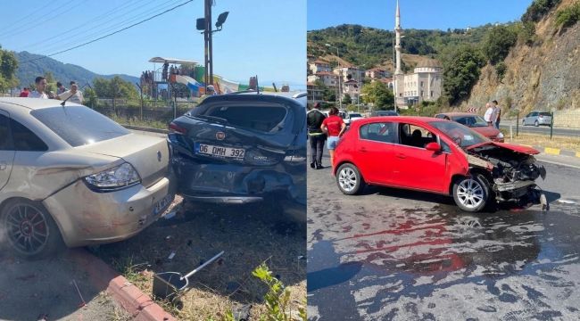 EREĞLİ - ALAPLI YOLUNDA ZİNCİRLEME KAZA