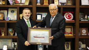 ERDEMİR GENEL MÜDÜRÜ ŞABAN YAZICI, BAŞKAN HALİL POSBIYIK’I ZİYARET ETTİ