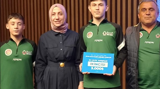 KDZ. EREĞLİ ANADOLU İMAM HATİP LİSESİ ÖĞRENCİSİ ALTAY, TÜRKİYE 2. Sİ OLDU