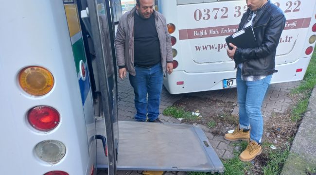 KDZ. EREĞLİ’DE HALK OTOBÜSLERİ DENETLENDİ