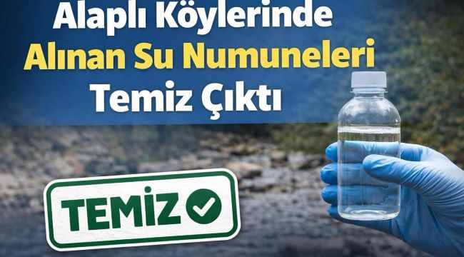 Alaplı Köylerinde Alınan Su Numuneleri Temiz Çıktı