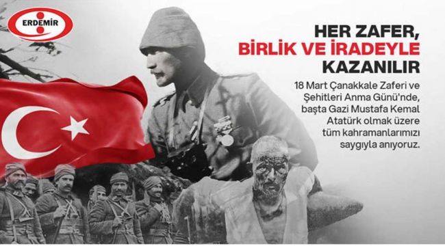 ERDEMİR'DEN BAYRAM İLANI