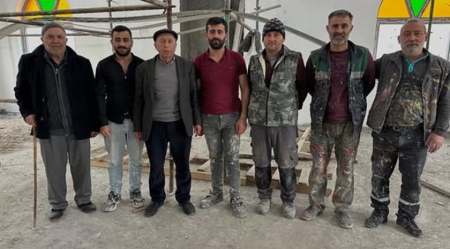 GÜRPINAR KÖYÜ CAMİSİ’NDE SONA GELİNİYOR…