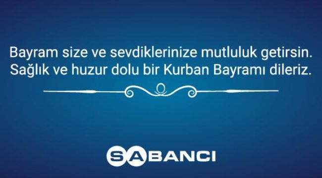 SAĞLIKLI VE HUZUR DOLU BİR KURBAN BAYRAMI DİLİYORUZ